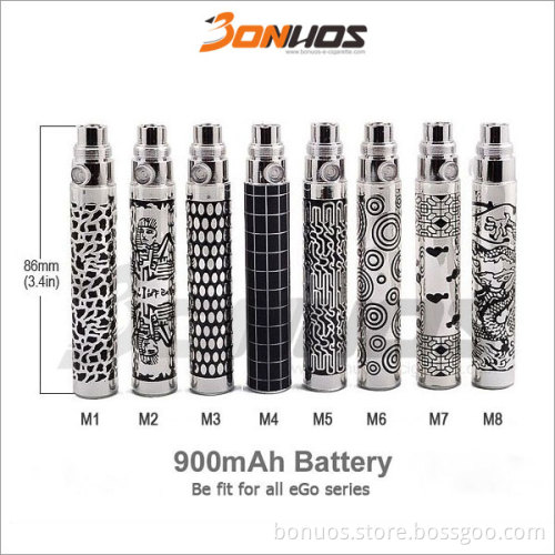 900mAh Sculptured EGO Cigarette Battery